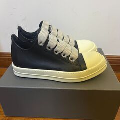 RICKOWENS  JUMBO LACE LOW SNEAK  ジャンボ シューレース ローカット レザー スニーカーの画像