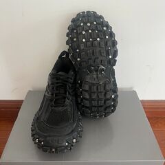 BALENCIAGA (バレンシアガ) DEFENDER BOUNCER SNEAKER ディフェンダー バウンサー スクリュー チャンキーソール メッシュ ローカットスニーカー ブラックの画像