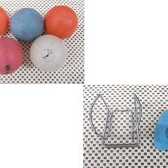 パークゴルフボール ベルトポーチ ボール×5個 他、付属品付き 中古 現状品 まとめ売り ボール パークゴルフ 苫小牧西店の画像