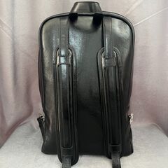 CHROME HEARTS クロムハーツ 7TH GRADE マルチセメタリークロスパッチ付き レザーリュック バックパック ブラック マルチの画像
