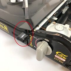 stp-3340　カセットコンロ　ブラック　料理工房　2.9kw　ガスコンロ　黒　アウトドア　キャンプ　ポータブル　防災　コンロの画像