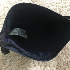 【新品】MUJI 無印良品 ポーチとして使える 撥水 サコッシュ ネイビーの画像