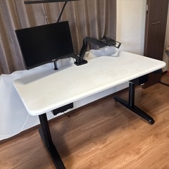 【値下げ可能/高機能昇降デスク/モニター及び付属品付き】COFO Desk Premiumの画像