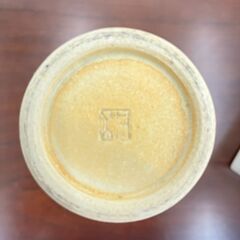 花瓶 花器 壺 陶器 刻印有り ケース付の画像