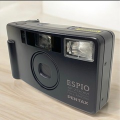 ペンタックス Pentax ESPIO AF ZOOM 35mm-70mm FULL MACRO ブラック フィルムカメラ カバー付き 動作未確認の為ジャンク品扱いの画像