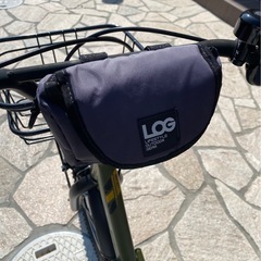 キッズ　LOG　自転車　18インチ　カーキの画像