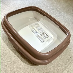 美品 猫トイレ コンパクト 固まる猫砂用 ネコ トイレ ペット用品の画像