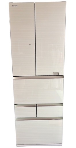 【中古】¥58,000 TOSHIBA 461㍑6ドアノンフロン冷凍冷蔵庫【IH71】