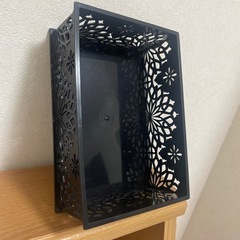 黒い収納ボックス の画像