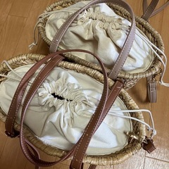 しまむらかごバッグの画像