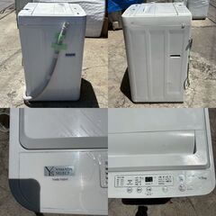 【❗️✨高年式✨❗️】YAMADA 全自動洗濯機 4.5kg YMW-T45H1 2021年製 清掃・動作確認済みの画像