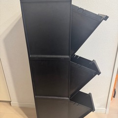 キャスター付き3段ボックス　の画像