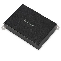 ポールスミスPAUL SMITH カードケース 名刺入れ 二つ折り マルチストライプ レザー 本革 M1A-4774-BMULTIの画像