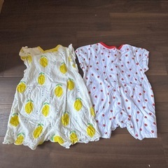 ベビーロンパース 50-60 女の子の画像
