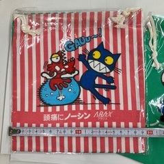 レア非売品　クスっと笑えるノベルティ 巾着袋 2点セットの画像