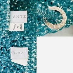 【極美品】ANTEPRIMA アンテプリマ スクエア ラージ ワイヤーバッグ ターコイズブルー②の画像