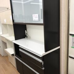 ★リユースのサカイ春日部店★KJ11358 松田家具 食器棚 ブラウン H208×W120×D50 クリーニング済みの画像