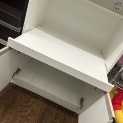 【広島石内店】ジモティ割あり！！2枚扉食器棚/クリ-ニング済み/HG-6890の画像