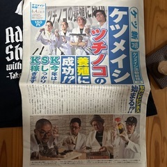 ケツメイシ　ライブTシャツSサイズと新聞の画像