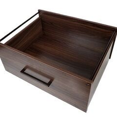 【新品】＜３個セット＞ベッド下収納ボックス キャスター付き引き出し 高さ約30cm ブラウン 　KG-6の画像