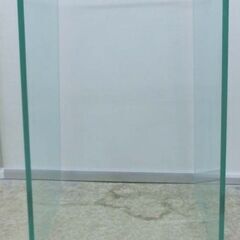 ③アクリル製 サイドテーブル コの字型 高さ50cm 透明 クリア 棚 ラック インテリア 札幌 西野店の画像