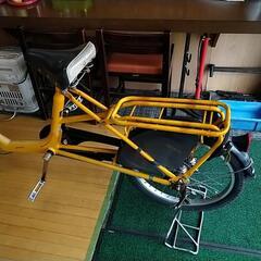 丸石サイクル3段ギャ付20インチ前子供乗せ付自転車の画像