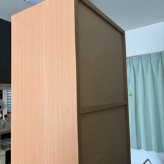 5段の木製棚の画像