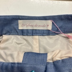 K2508-613 31 sons de mode ショートパンツ ベルト付き 未使用の画像