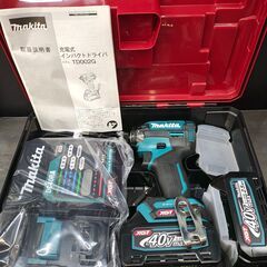 【未使用品】マキタ　充電式インパクトドライバ40Vmaxセット品　TD002GRDX　充電器、バッテリ×2(40V2.5Ah)【ハンズクラフト熊本けやき通り店】【店頭取引限定】の画像