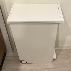 ケユカ KEYUCA両開きダストボックス LL（42L）ゴミ箱 ホワイトの画像