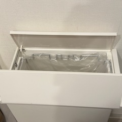 ケユカ KEYUCA両開きダストボックス LL（42L）ゴミ箱 ホワイトの画像