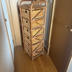 藤の引き出し収納の画像