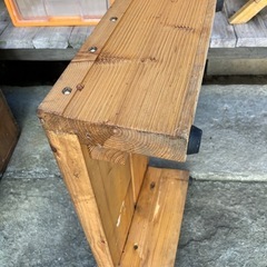 しっかりした踏み台の画像
