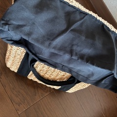 かご編みバッグの画像