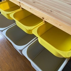 TROFAST トロファスト　木製収納　おもちゃ収納 IKEAの画像