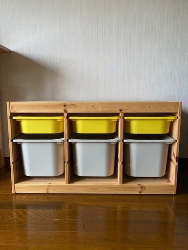 【売却済】TROFAST トロファスト　木製収納　おもちゃ収納 IKEA