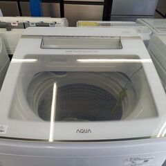 【ジャングルジャングル深井店】★洗濯機 アクア AQW-GVW100J 2021年式 10KG ホワイト 生活家電 家電 堺市（中区 堺区 西区 東区 南区） 和泉市 河内長野市 富田林市 松原市 狭山市 深井 【FU2621】の画像