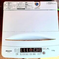 新古品⭐2024⭐所有９ヶ月間 使用２回のみ‼️　Hisense　5.5キロの画像