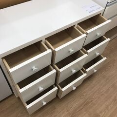 ★リユースのサカイ春日部店★KJ11363  チェスト ホワイト H70×W90×D40 クリーニング済みの画像