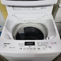 ハイセンス 全自動洗濯機 HW-G75A 7.5kg 2021年製 Hisense 25h菊STの画像