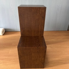 おしゃれな木の棚です。 の画像