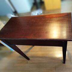 アジアン家具 アンティーク木製 机（一引出し)の画像
