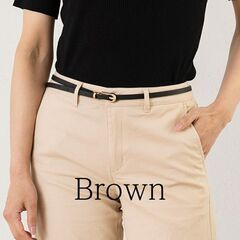 女性用 4色セットベルト 1㎝ ｘ 76cm〜88cm 長さ調整可能の画像