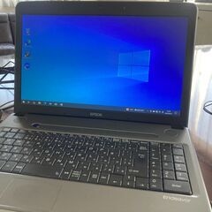 EPSON ノートパソコン15.6型　中古　WIN10の画像