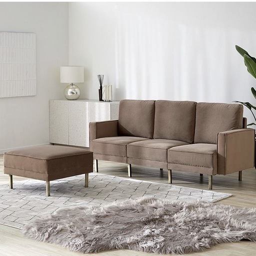 3人掛けソファ　オットマン付き