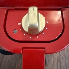 《ジャンク》ホットサンドメーカー　シングル　レッドの画像