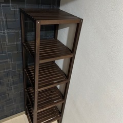 IKEA　イケア　MOLGER モルゲル　シェルフ　木製　棚の画像