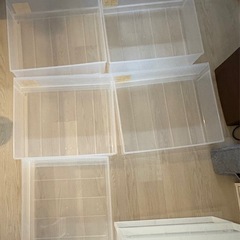 【8/23土10:00までの受け取り⭐︎5個セット】無印良品　収納ケース　引出式横ワイド小さいの画像