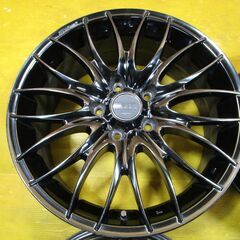 B2082 WORK STEEZ 4本SET 17インチ 7.0J 114.3/5穴 +50 札幌の画像