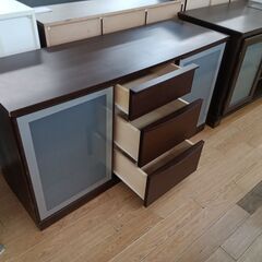 ★リユースのサカイつくば店★TK6236  サイドボード ブラウン H70.5×D46×W132 クリーニング済みの画像